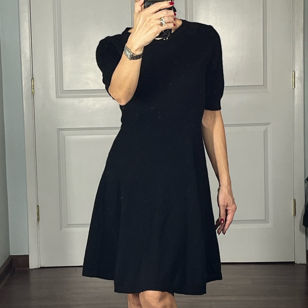 Aqua 100% cashmere black mini dress size S - Picture 4 of 11